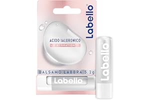 Labello Acido Ialuronico Lip Hydratation Plus Rosé 5.2g, Burrocacao labbra ultra-leggero, Lip balm con acido ialuronico per labbra rimpolpate, Balsamo labbra per un'idratazione di 24 ore
