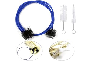 DOUKESH Posaunen-Reinigungsset, Trompeten-Reinigungsbürsten, Trompete Reinigung Pflege Kit, Reinigungsbürsten für Blechblasinstrumente, Posaunen-Reinigungsbürste, Musikinstrument Pflege Bürsten, 3 Stück