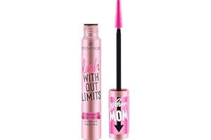 Essence Cosmetics MÁSCARA WITHOUT LIMITS EXTREME LENGTHENING & VOLUME, de larga duración, dar volumen, Ultranegro, alargar, 13 ml