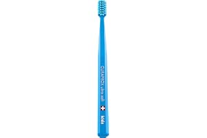 Curaprox Kids Soft Toothbrush, 5500 CUREN® Bristles, Gentle on gums, Blue | Kids Toothbrush Age 4 to 12,For Gentle Plaque Removal and Cavity Protection, Ergonomic Handle for Correct Brushing Angle