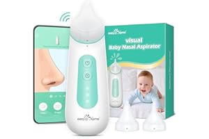 ‎EASY@HOME Easy@Home Nasensauger Baby Elektrisch: Nasensauger Baby Staubsauger Wiederaufladbar mit intelligentem APP für beobachtete Nasenhöhle Wasserdicht Schnupfen für Neugeborene Kind Babys