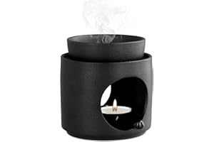 VOLUMOON Ceramiczny palnik olejowy, dyfuzor aromatów, ceramiczna lampa zapachowa, podgrzewacz do olejków eterycznych, olejek zapachowy i wosk zapachowy, lampa zapachowa, dyfuzor olejków i wosku, palnik do