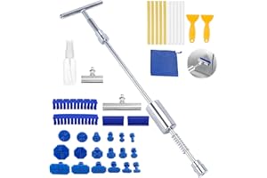 Afenau Kit de réparation de bosses de carrosserie de voiture - 39 pièces - Kit de réparation de bosses en forme de T - Multifonction - Kit de réparation de bosses de voiture