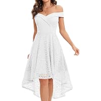 Robe Vintage Homrain Femme - Style Pin Up High Low Mariage Cocktail Soirée