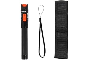 Osairous Visual Fault Locator, 10mW 10KM Lichtwellenleiter Tester, Tragbar Mini Rot Fiber Optic Kabel Tester Test, für SC FC ST Netzwerkkabeltest, Glasfaser Tester