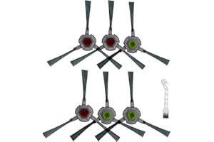 DianSung 6-Stück Seitenbürsten-Zubehör für Yeedi vac 2 pro/vac 2/vac max/vac hybrid/vac station/k781 + Roboter-Staubsauger-Ersatzteil, Seitenbürsten-Ersatzteil, einfach auszutauschen und zu reinigen