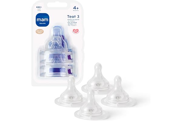 MAM Teats Size 3 Fast Flow 4 Pack