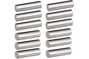 INZOPO Alnico 5 Pickup Polepiece Magnetico Slug Rods 18mm per chitarra elettrica 12 Pezzi