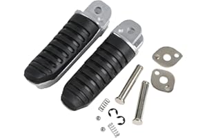 XMT-MOTOR Moto Noir Passager Arrière Repose-pieds Pédales pour Bandit 400 GSF400 GK75A GSX400 '91-'97 GSF1200 Bandit '96-'05 GSF600 '96-'00 GSX-R1100 '89-'98