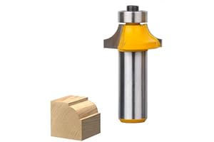 HOHXEN Round Over Edging Router Bit - 1/8" Radius 1/2" Shank,for Wood Milling Cutter Flooring Wood Working Tools
