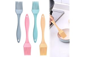 DONOONIS Pennello in silicone per la cottura al forno, 4 pezzi pennello in silicone per la cottura al forno, pennello in silicone per la cucina, pennello da cucina, pennello da cucina per barbecue