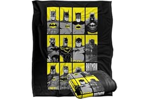 LOGOVISION BATMAN Silky Touch super miękki koc narzuta, 152 x 127 cm