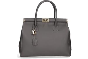 Chicca Borse Borsa Donna a Mano Pelle con Tracolla Bauletto