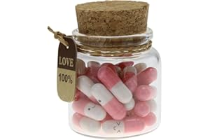 INFMETRY Letters in Capsule San Valentin Navidad Regalos Originales para Mujer Hombre Regalo Madre Ideas Gifts for Boyfriend Girlfriend Mom (25pcs Pink)