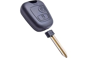 ANGOFIZ Coque Clé Télécommande 2 Boutons Compatible avec Citroen Berlingo Picasso Saxo Xsara Peugeot Partner+ Lame Vierge à Insérer SX9