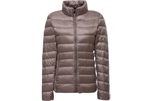 HAXNOHEY Plumifero Ultraligero Mujer Chaqueta Plumas Ligeros Mujer Plumífero Ligero Mujer Plumon Señora Plumiferos Abrigo Abrigos Cazadoras Chaquetas Plumas Mujer Pluma Puffer Jacket Mujer Montaña Talla Grande