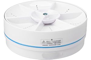 SHIPENOPHY Kabelloser Geschirrspüler, Installation Freier Druck Wasserstrahl High Speed Vibration Timed Off Portable Mini Geschirrspüler ABS 18W für Reisen (Blau)