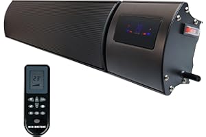 MIRRORSTONE INFRARED HEATING Mirrorstone 2400W Helios WIFI remote controlled Infrared Indoor Outdoor Bar Heater For Office Warehouse Patio Conservatory