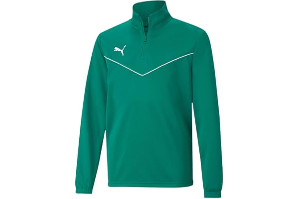 PUMA Unisex barn Teamrise 1/4 dragkedja topp Jr stickad tröja