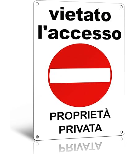 Cartello "Sosta Vietata Anche Di Notte" - Adesivo Resistente O Pannello In Alluminio - Dimensioni 20x31 Cm