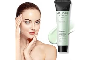 KKWOTER Green Colour Corrector Primer Makeup, Anti-Redness Face, Grips Makeup to Last, for Red & Blemished Skin, Pore Minimizer, Hydrating Make up, Balance Skin Tone