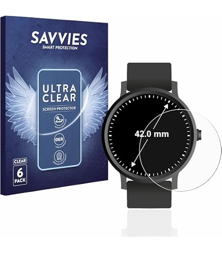 Vetro Temperato 9H AirGlass Per Orologi Circolari 40 Mm, Ibrido Flessibile, Ultra Sottile