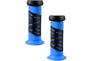 Easnea Bike Handle Grips Rubber Bike Grips Comfortable Handling Portable Anti Skid Bicycle Handlebar Grips Handle Bar Grip for Child Boys and Girls (Blue)