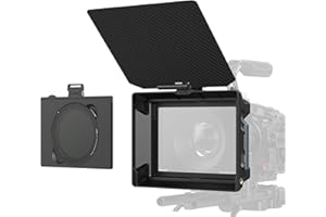 SMALLRIG Matte Box Kit mit CPL- und VND-Filtern, Gegenlichtblende und Top Flag, 2 Stück 4 x 5,65 Zoll Filterrahmen, 4 Stück Gewindeadapter, CPL 1- und 2-Filter, Keine Vignettierung – 5011