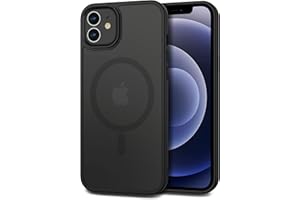 CACOE Magnetyczne etui iPhone 12/12 Pro 6,1, kompatybilne z MagSafe, magnetyczne etui na telefon samochodowy, odporne na odciski palców, cienkie, odporne na wstrząsy etui ochronne TPU