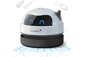 YAASIER Mini Aspirapolvere da Tavolo,Aspirapolvere da Tavolo Ricaricabile Senza Fili,Mini Aspirapolvere da Scrivania per Casa Scuola Ufficio Tastiera,360 Mini Aspirapolvere per Desktop USB Ricaricabile