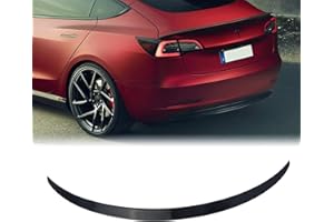 BONRYAN Neu Geeignet für Tesla Model 3 Spoiler OEM-Stil Heckspoiler Flügel Lip für 2018 2019 2020 2021 2022 2023 Tesla Model 3 Zubehör(Glänzend Schwarz)