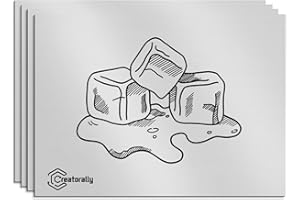 Creatorally 4 Hojas De Plástico ABS, Hoja Carteles Bricolaje 30x20 cm, Panel Grabable para Carteles Personalizados, Pintura Artesanal De 1,3 mm De Grosor (Negro sobre Plata Espejo)