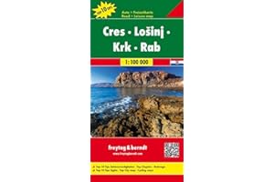 Cres - Lošinj - Krk - Rab, Autokarte 1:100.000, Top 10 Tips (freytag & berndt Auto + Freizeitkarten)