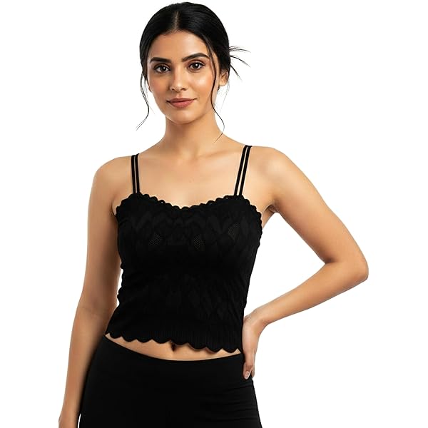 Buy Kritziee™ Women's Lace Sexy Rimless Bra with Strap Sexy