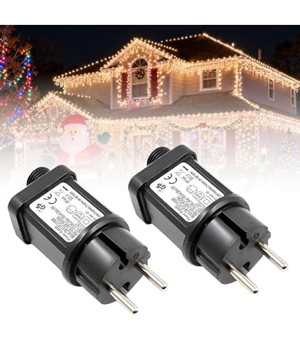 4.5V lichtketting, voeding, adapter, 2 stuks led-voeding