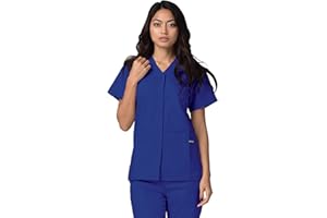 ADAR UNIFORMS Adar Universal Scrubs for Women - Snap Front Scrub Top