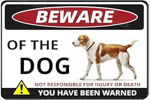 MUYIASER Beware Of The Dog Sign You Have Been Warned Aluminum Metal Tin Signs Door Sign Warning Sign For Zoo Fence Gate Yard Home Wall Decor 8x12 Inch