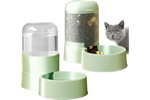 Nmbol Distributore Automatico Cibo Gatti e Cani,Pet Cat Alimentatore Automatico con Erogatore di Acqua,Distributore Automatico di Cibo e Ccqua per Cani e Gatti,Distributore Crocchette Cani Gatti