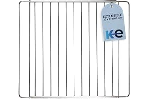 Anakel Home Backofen Gitterrost Ausziehbar 30,5 x 39-60 cm | Grillrost Edelstahl, Backofenrost Verstellbar, Ofen Gitter | Edelstahl