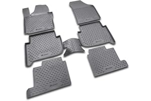 Element Set di Tappetini Auto in Gomma TPE 3D per Volkswagen Touran (I, II) | 2003-2015 | 7 posti | Tappetini Auto Originali 100% Adatti, Tappetini Gomma Auto Antiscivolo Premium