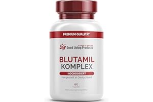 ‎GOOD LIVING PRODUCTS Blutamil Komplex – Fischöl Kapseln – Omega 3 Kapseln (1 Dose je 60 Kapseln)