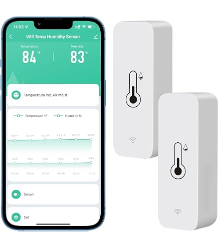 Tuya Smart WiFi 4-IN-1 Sensore di umidà della temperatura