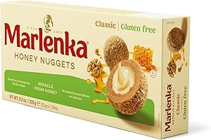 ‎MARLENKA Marlenka Honigkugeln | Delicious Honey Nuggets | Gebäckkugeln mit Honig | 10 Bälle | 235g | GLUTENFREI