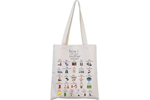 FUNYSO HIMYM - Borsa a tracolla ispirata al programma televisivo HIMYM, regalo per fan di HIMYM serie TV HIMYM Merchandise