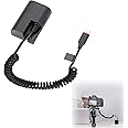 MAKINGTEC LP-E6 Dummy Battery Decoded, LP-E6 Battery Replacement with Type-C Spring Power Adapter Cable for Canon EOS R R5 R5C R6 90D 80D 70D 60D 60Da 5D Mark II III IV 6D Mark II 7D Mark II Cameras