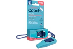 Company of Animals Coachi Whizzclick, 2-in-1 Combined Clicker and Whistle, Dog Training Whistle for Recall and Clicker Training for Rewarding, Adjustable and Reflective Lanyard, for Dogs and Puppies