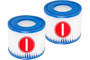 YanBan Cartucho de Filtro de Piscina Compatible con Best-Way 58381 Bomba de Filtro, Paquete de 2 filtros de Repuesto compatibles con Flowclear Tipo I