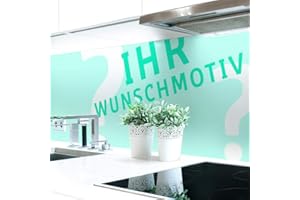 ‎DRUCK-EXPERT Küchenrückwand Ihr Wunschmotiv Premium Hart-PVC 0,4 mm selbstklebend 400x60cm