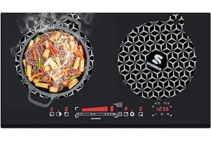 SENGBIRCH Tappetino protettivo per induzione 4 pezzi(24cm),tappetino in silicone antiscivolo per induzione (magnetico),tappetino in silicone multifunzionale