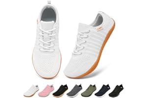 Geweo Barefoot Shoes Zapatillas Minimalistas Ancho Sneakers para Hombre y Mujer Upper Transpirable de Punto Zapatos para Correr Caminar Fitness Tallas 37-47